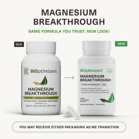 BIOptimizers Magnesium Breakthrough 500mg, 7 Forms of Magnesium 90 Capsules Glycinate, Malate, Citrate & More for Restful Sleep, Stress Resilience & Muscle Recovery